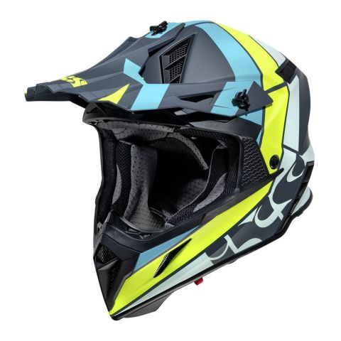 Casco in Fibra Moto Cross Enduro Ixs 189 2.0 Rosso Opaco Vendita