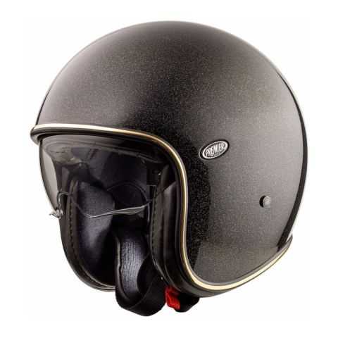 Casco Jet Premier Vintage Evo Beige Black White